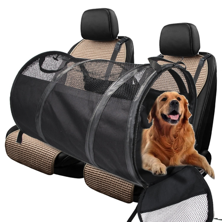 Pet Car Bag Foldable Car Pet Cushion Back Seat Tent, Specification: Large(Black)