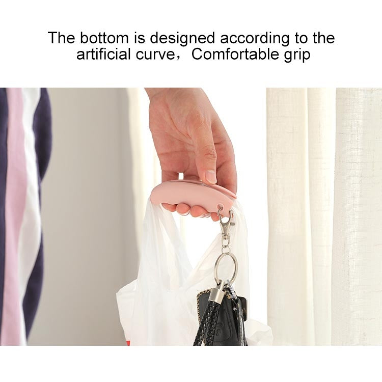 Silicone Anti-stroke Handle Effort-saving Bag Carrier Plastic Bag Shopping Bag Handle Lifter(Pink)