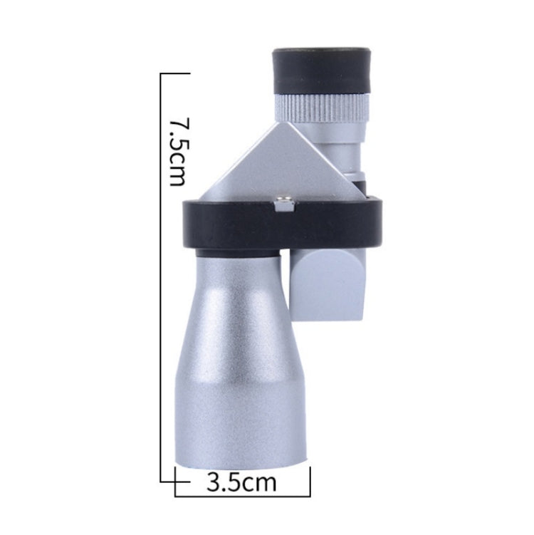 FEIRSH 8x20 Monocular Corner Telescope Outdoor Low Light Night Vision Portable Telescope(Metal Optical Blue Film)