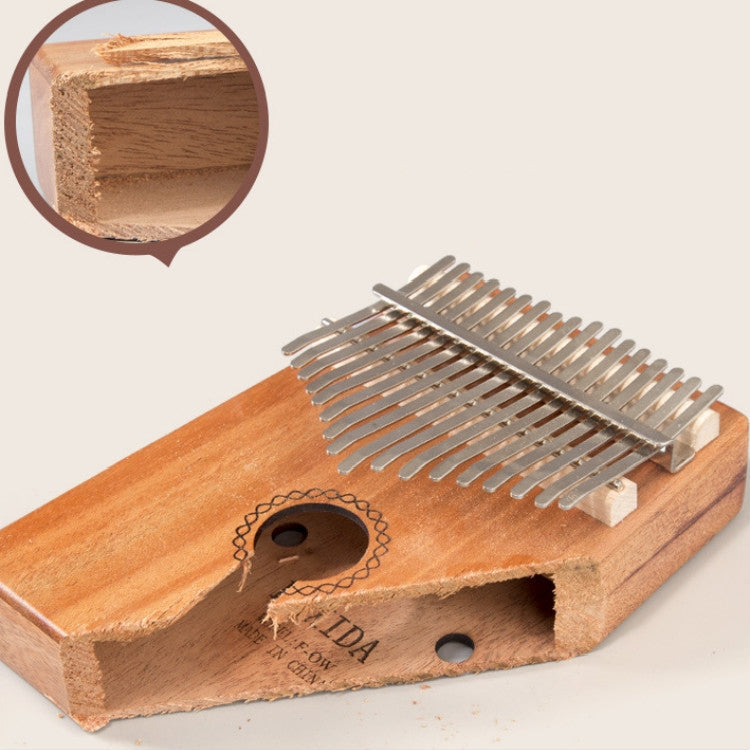 17-tone Kalimba Portable Thumb Piano, Style:Bamboo-Classic Deer