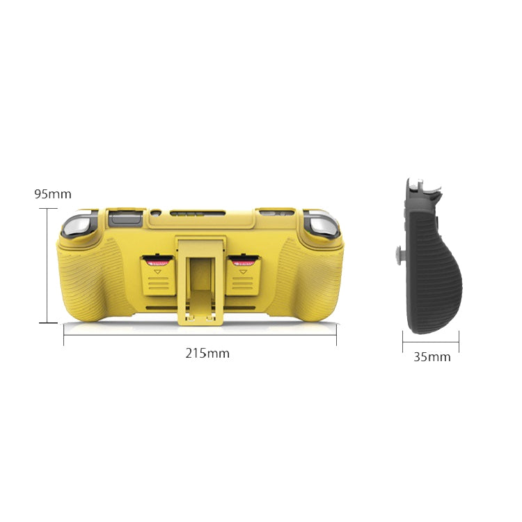 For Switch Lite Protective Shell Game Card Box Protective Sleeve Bracket Grip(Black and green)