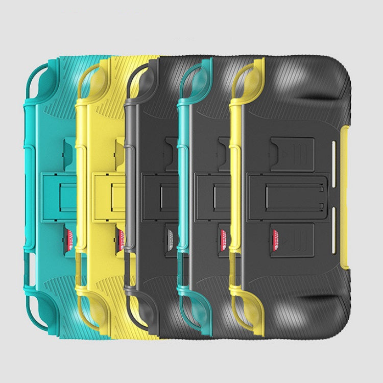 For Switch Lite Protective Shell Game Card Box Protective Sleeve Bracket Grip(Black and green)