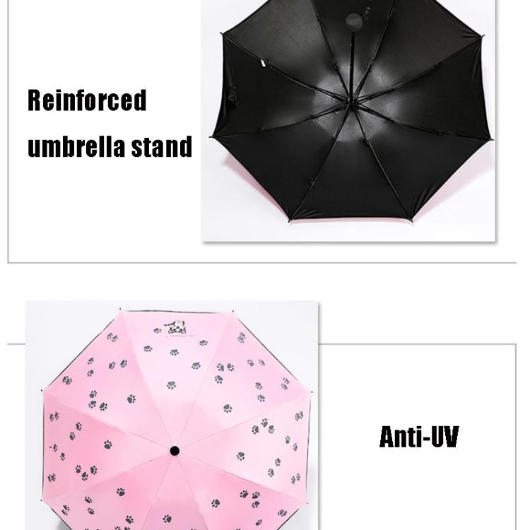 Cartoon Creative Children Umbrella Sunscreen Vinyl Small Fresh Folding Umbrella(Navy)