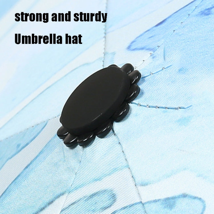 Art Small Fresh Umbrella Folding Sun and Rain Dual-use Umbrella Sun Protection and UV Protection Vinyl Sun Umbrella(Early Morning Street Corner)