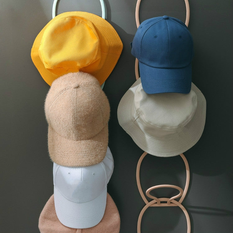 Multifunctional Hat Storage And Drying Rack Behind The Door Dormitory Scarf Bag Hook(6pcs/pack Sky Blue)