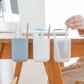Sticky Pen Holder Desktop Can Hang Pen Case Office Stationery Storage And Sorting Box Random Colour