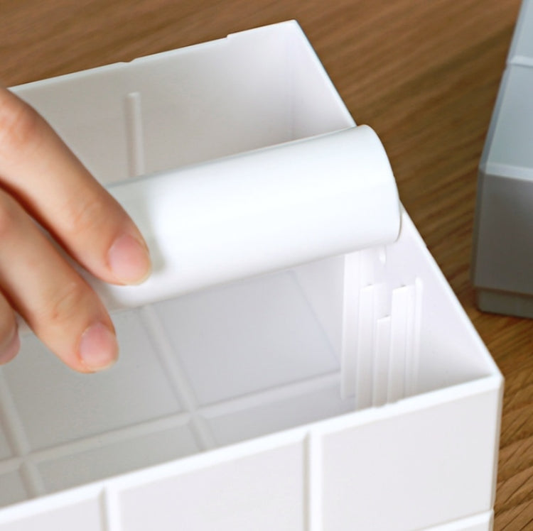 Cube Tissue Box Desktop Storage Box(Pure White)