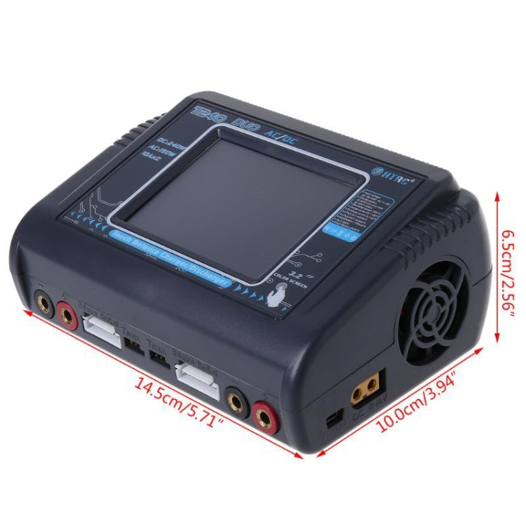 HTRC T240 Touch Balance Model Airplane Lithium Battery Charger Remote Control Car Toy B6 Charger, EU Plug