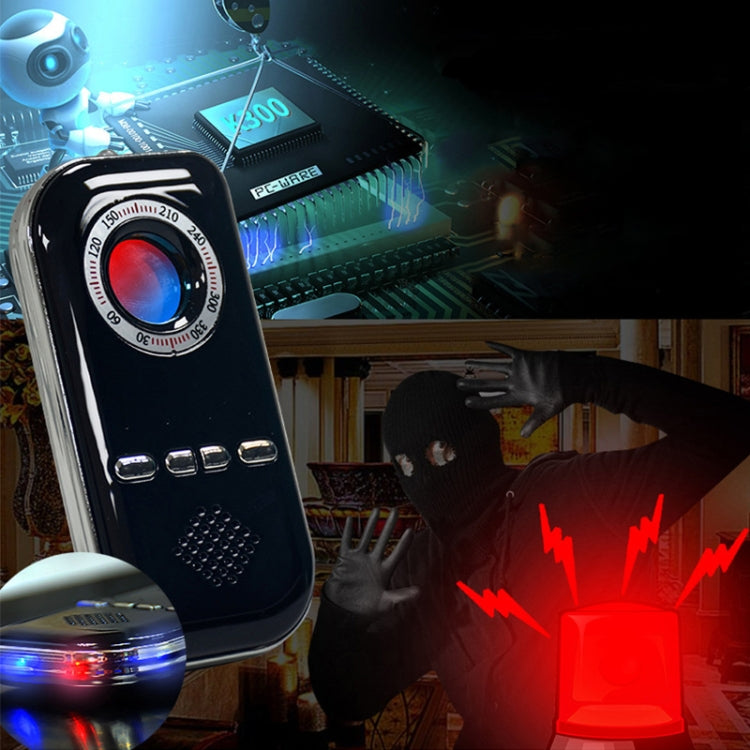 K300 Multifunctional Infrared Detector Hotel Anti-Snooping Camera Detection Travel Compass Anti-lost Device(Black)