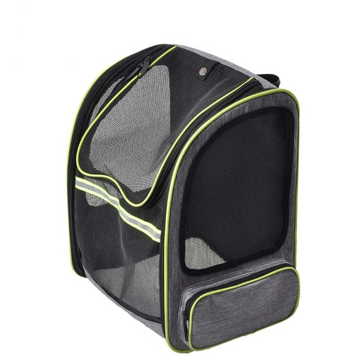 Full Net Breathable Pet Backpack For Easy Going Out Pet Backpack(Green)
