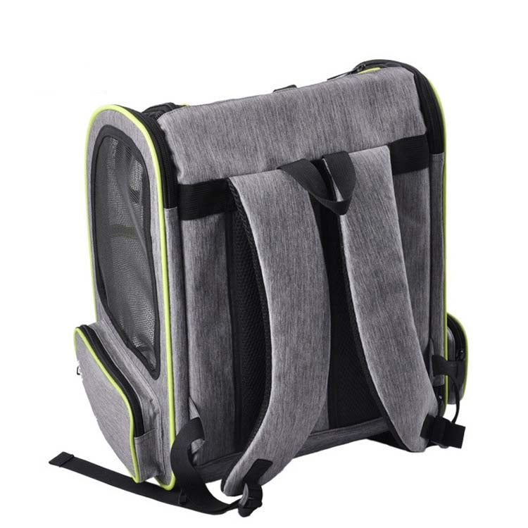 Full Net Breathable Pet Backpack For Easy Going Out Pet Backpack(Gray)