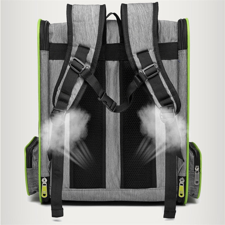Full Net Breathable Pet Backpack For Easy Going Out Pet Backpack(Gray)