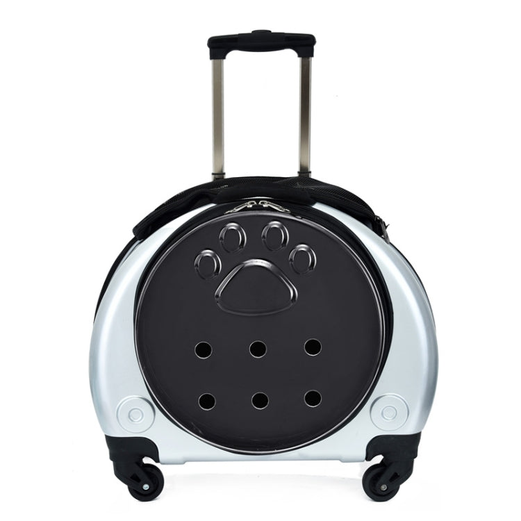 Pet Trolley Case Got Out Portable Pet Bag(Silver)