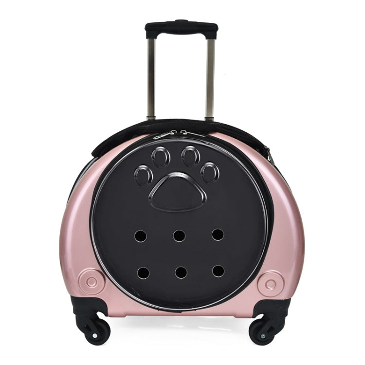 Pet Trolley Case Got Out Portable Pet Bag(Rose Gold)