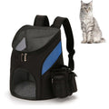 Go Out Portable Foldable Pet Cat and Dog Carry Backpack, Size:S (Black Blue)