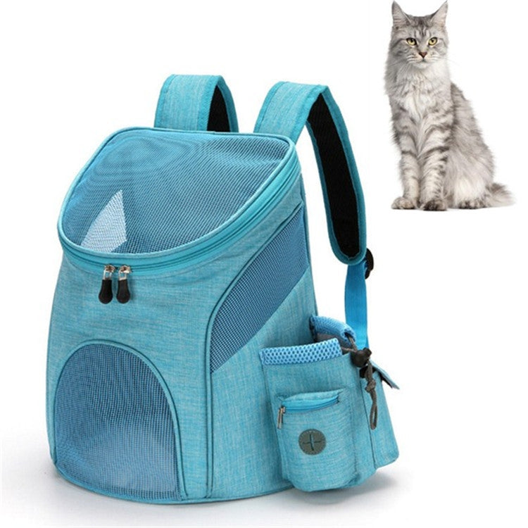 Go Out Portable Foldable Pet Cat and Dog Carry Backpack, Size:S (Light Blue)