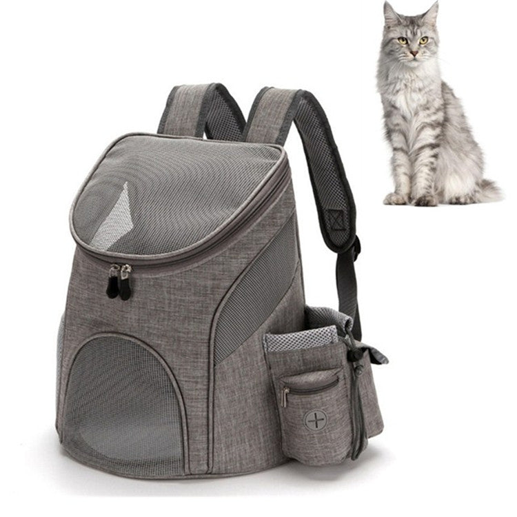 Go Out Portable Foldable Pet Cat and Dog Carry Backpack, Size:L (Gray)