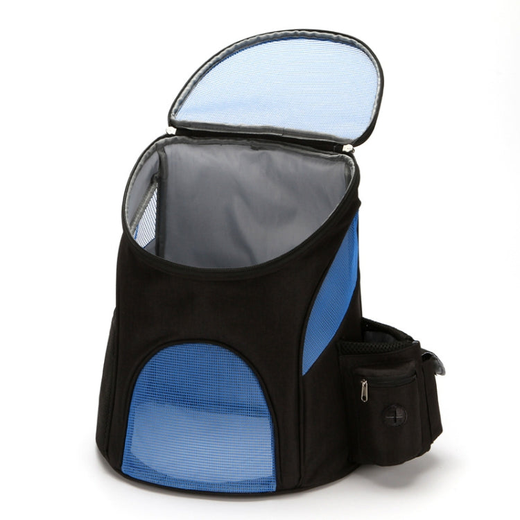 Go Out Portable Foldable Pet Cat and Dog Carry Backpack, Size:L (Black  Red)
