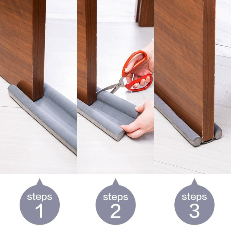 Door Gap Sealing & Sound Insulation Strip Door & Window Gap Wind-proof & Warm-keeping Paste Dust-proof Tape(Gray)