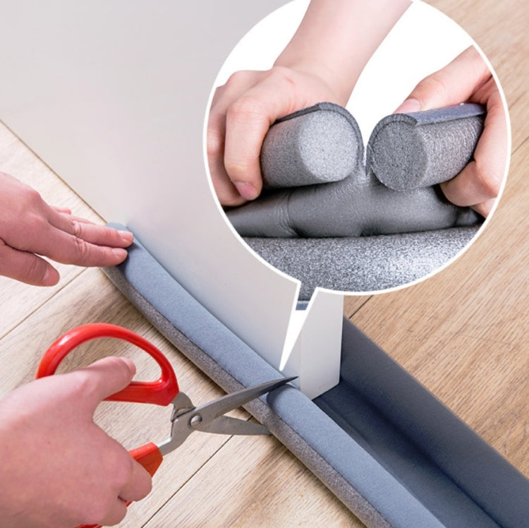 Door Gap Sealing & Sound Insulation Strip Door & Window Gap Wind-proof & Warm-keeping Paste Dust-proof Tape(Gray)