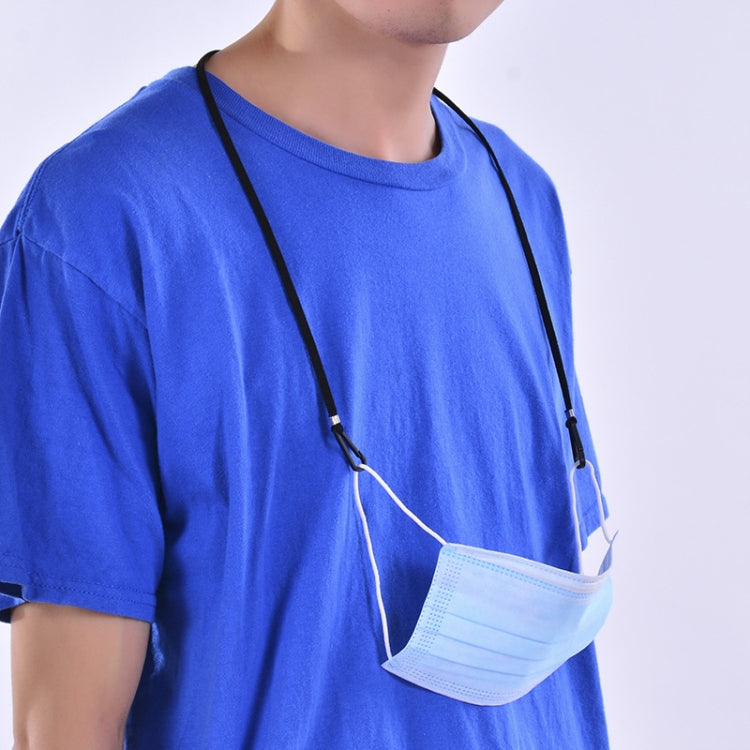 10pcs Mask Anti-lost Adjustable Lanyard and Ear Hook(White)