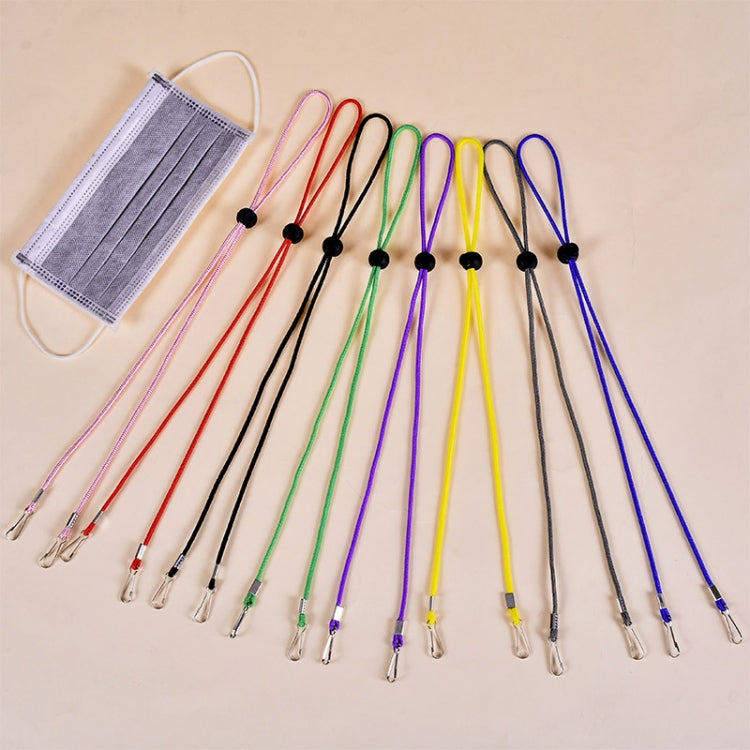 10pcs Mask Anti-lost Adjustable Lanyard and Ear Hook(White)