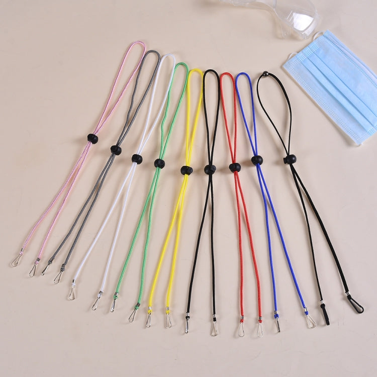 10pcs Mask Anti-lost Adjustable Lanyard and Ear Hook(White)