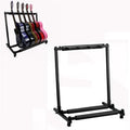 Foldable Long Metal Guitar Display Stand Shelf, Specification:Three Racks