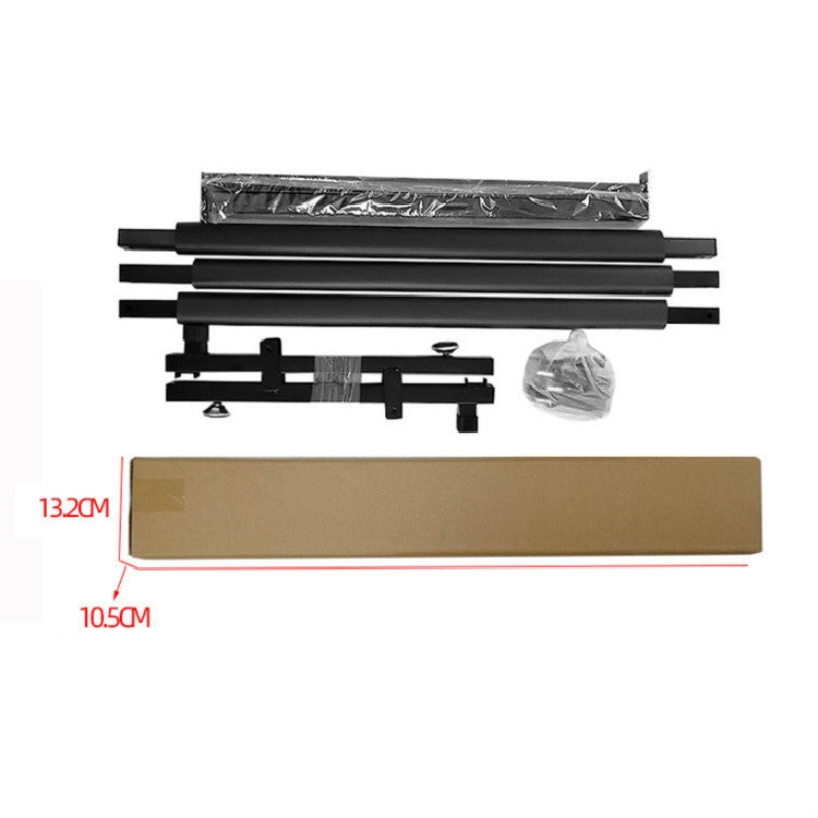 Foldable Long Metal Guitar Display Stand Shelf, Specification:Three Racks