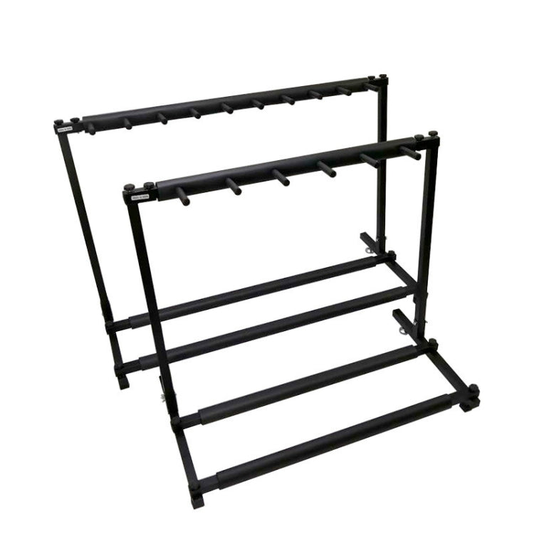 Foldable Long Metal Guitar Display Stand Shelf, Specification:Nine Racks