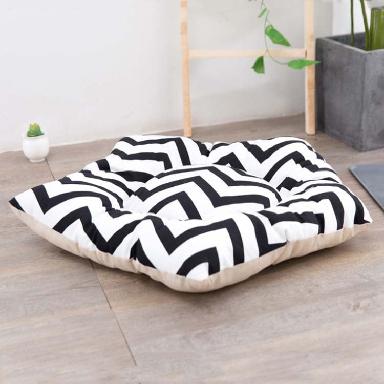 Pet Tent Sleeping Mat Dog Bed, Specification: Small 40cm(Black Stripes)