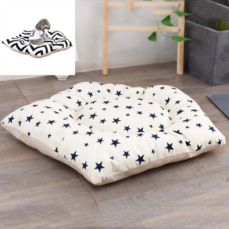 Pet Tent Sleeping Mat Dog Bed, Specification: Small 40cm(Beige Star)