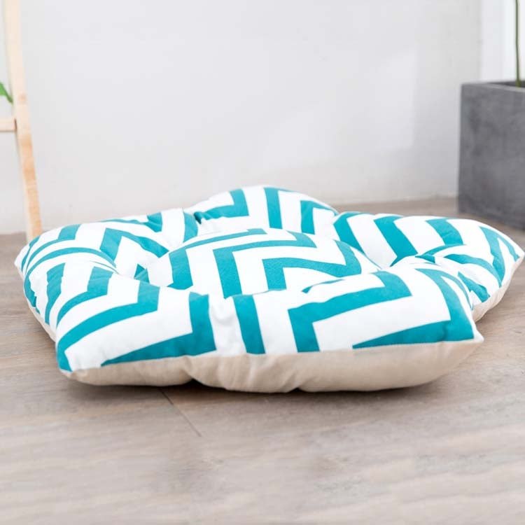 Pet Tent Sleeping Mat Dog Bed, Specification: Medium 45cm(Green Stripes)