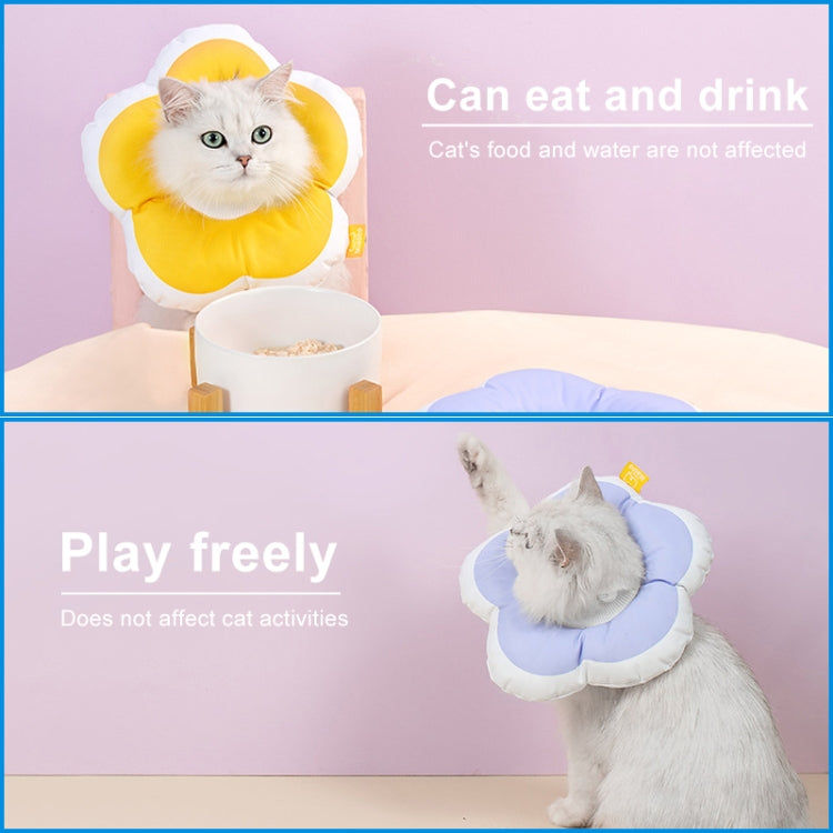 Cute Flower Shaped Pet Anti-licking Collar, Specification: S(Purple)