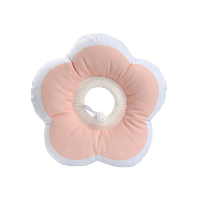 Cute Flower Shaped Pet Anti-licking Collar, Specification: L(Pink)