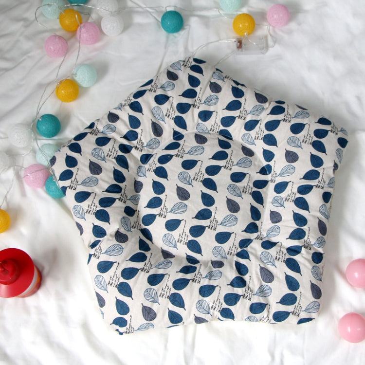 Small And Medium Dog Pet Tent Dog Cat Litter, Specification: Small 40×40×50cm(Blue Leaves with Cushion)