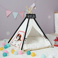 Pet Tent Removable And Washable Wooden Cat Kennel with Cushion, Specification: Small 40×40×50cm(Black)