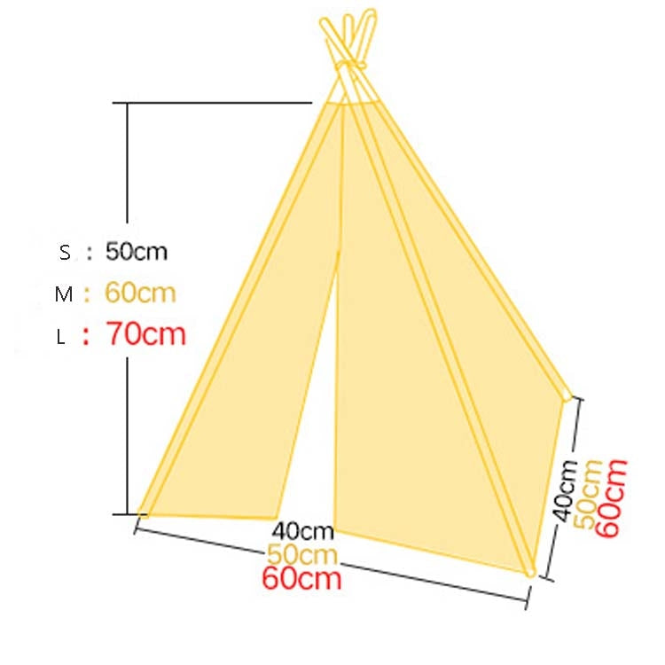 Pet Tent Removable And Washable Wooden Cat Kennel with Cushion, Specification: Medium 50×50×60cm(Black)