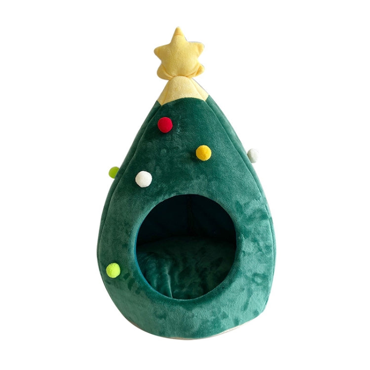 Christmas Tree Pet House Warm Winter Pet Supplies, Size:M