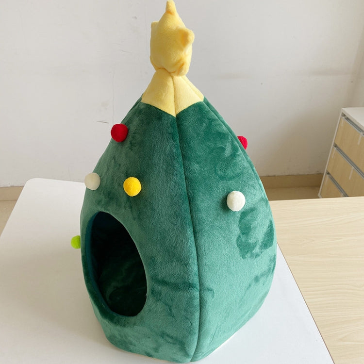 Christmas Tree Pet House Warm Winter Pet Supplies, Size:L