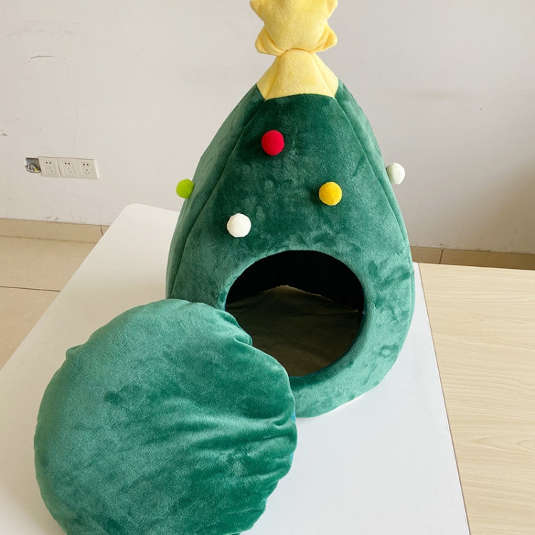 Christmas Tree Pet House Warm Winter Pet Supplies, Size:L