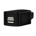 3 PCS Universal Car Intelligent Reverse Connection Lithium Battery Electric Car Mobile Phone Charger, Style:Extended Black Double Port 2A