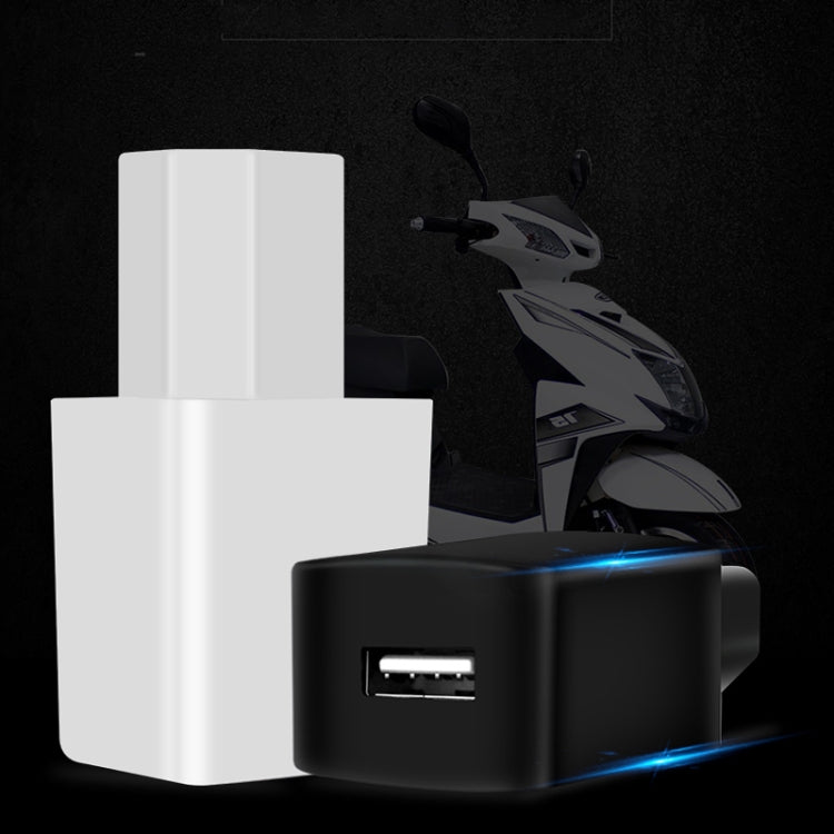 3 PCS Universal Car Intelligent Reverse Connection Lithium Battery Electric Car Mobile Phone Charger, Style:Extended Black Double Port 2A