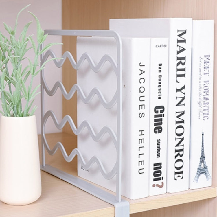 Wardrobe Layered Partitions Bookcase Storage Partitions Freely Partition Bars(White)