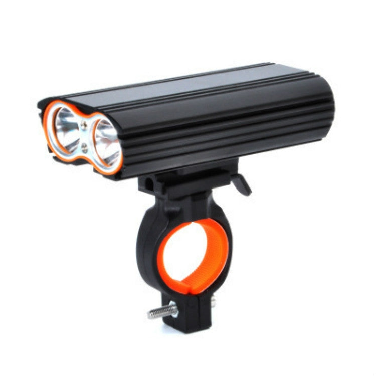 Bicycle Front Light USB Charging T6 Cycling Light Waterproof Mountain Bike Light(Black)