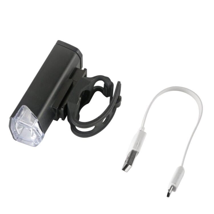 Bicycle USB Charging Headlight Lighting Cycling Equipment, Color:Black 2255 Light+928 Red Taillight