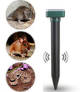 Solar Mouse Repeller Ultrasonic LED Manor Farm Rice Field Mouse Repeller Snake Repeller(Square)