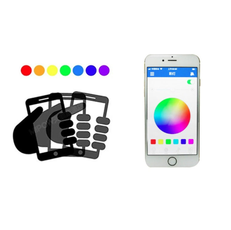 E27 LED Music Bulb Smart Colorful Remote Control Wake Up Light, Color temperature: APP+Remote Control