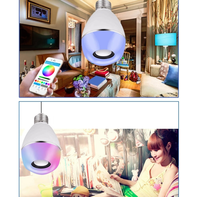 E27 LED Music Bulb Smart Colorful Remote Control Wake Up Light, Color temperature: APP+Remote Control