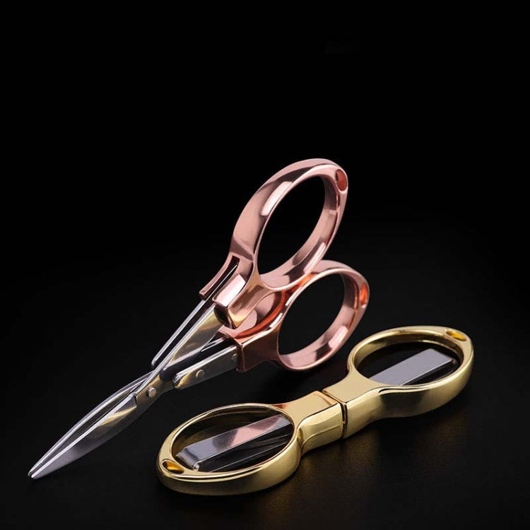 Fishing Special Scissors Foldable Stainless Steel Fishing Tackle, Style:Metal Handle, Color:Color Random Delivery